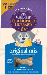 Old Mother Hubbard by Wellness Classic Original Mix Natural Large Oven-Baked Biscuits Dog Treats, 1.6-kg bag