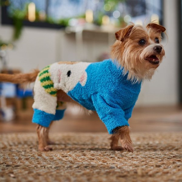 Show full view: Frisco Polar Bear Snuggle Up Knit Dog & Cat PJs, Small slide 7 of 9