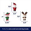 Show in main carousel: Frisco Holiday Santa's Helpers Plush Squeaky Dog Toy, 3 count, X-Small/Small slide 2 of 6