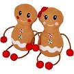 Show in main carousel: Frisco Holiday Gingerbread Pals Plush Kicker Cat Toy with Catnip, 2 count slide 1 of 5