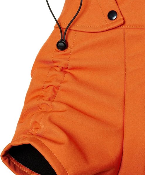 Show full view: Frisco Bonded Wind & Water Resistant Dog & Cat Coat With Removable Hood, Orange, Medium slide 7 of 10