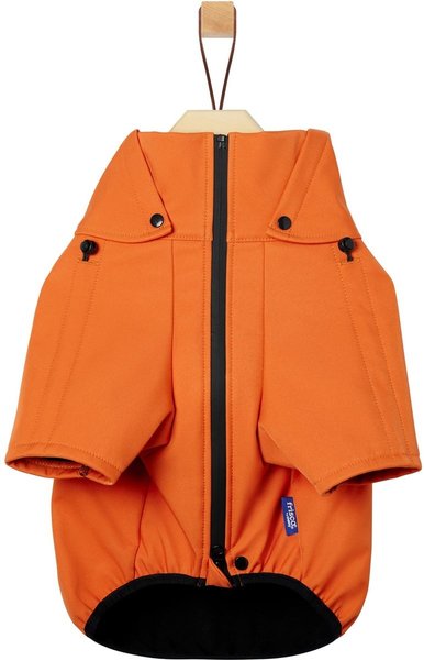 Show full view: Frisco Bonded Wind & Water Resistant Dog & Cat Coat With Removable Hood, Orange, Medium slide 5 of 10