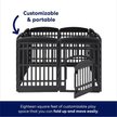 Show in main carousel: Frisco 8-Panel Plastic Exercise Dog Playpen, Black slide 4 of 10