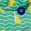 Show in main carousel: Frisco Lightweight Rubber Ducky Dog Raincoat, Green, X-Large slide 5 of 8