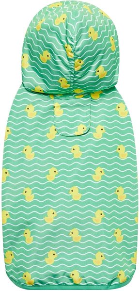 Show full view: Frisco Lightweight Rubber Ducky Dog Raincoat, Green, X-Large slide 3 of 8