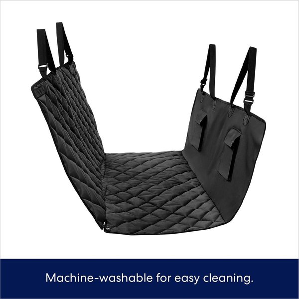 Show full view: Frisco Quilted Water Resistant Hammock Car Seat Cover, Black, Regular slide 7 of 9