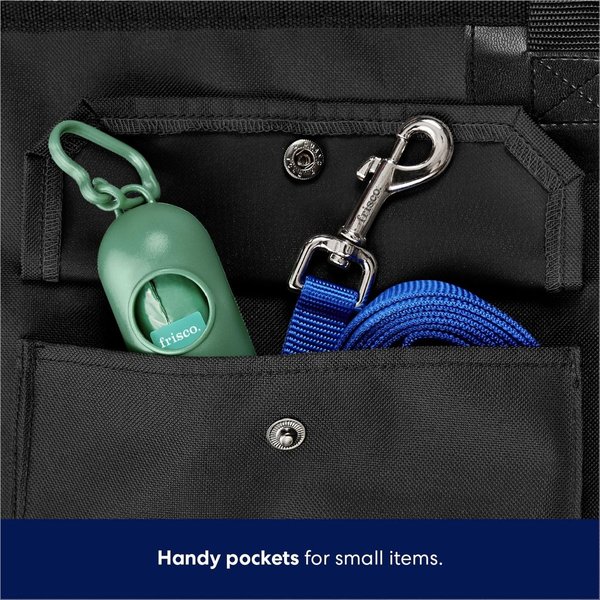 Show full view: Frisco Quilted Water Resistant Hammock Car Seat Cover, Black, Regular slide 6 of 9