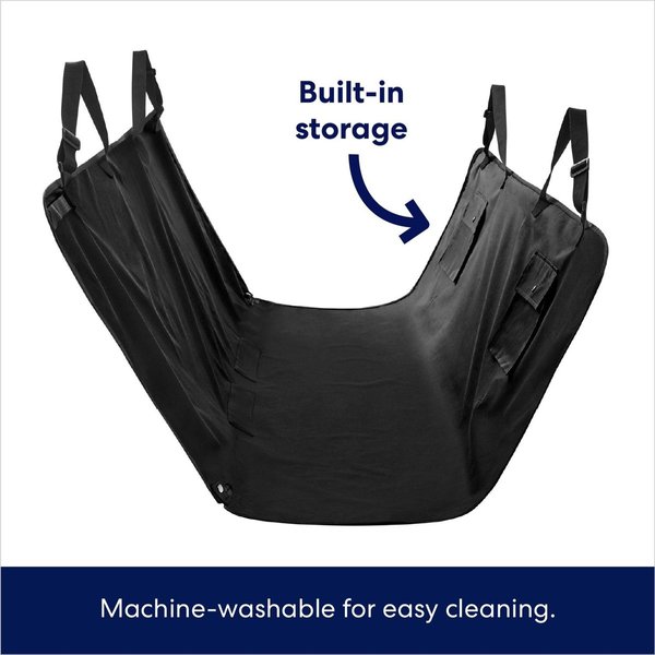 Show full view: Frisco Water Resistant Hammock Car Seat Cover, Regular, Black slide 5 of 7