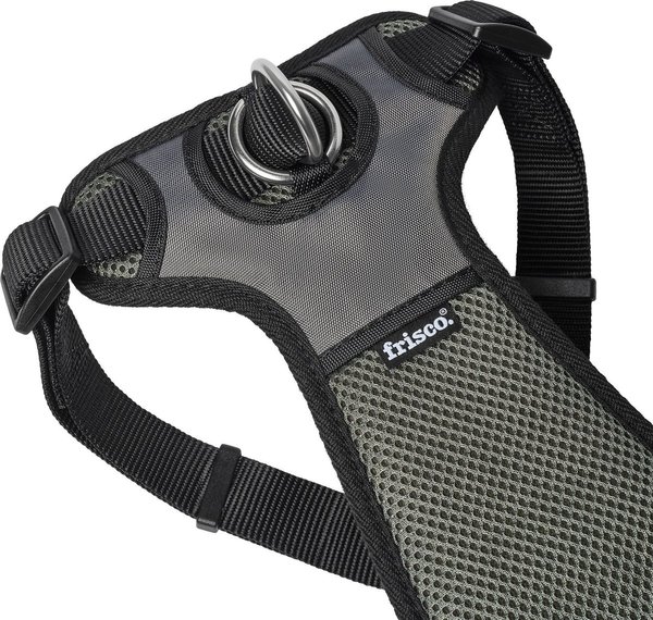 Show full view: Frisco Padded Nylon No Pull Dog Harness, Black, XL- Girth 32 to 50-in slide 4 of 10