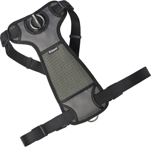 Show full view: Frisco Padded Nylon No Pull Dog Harness, Black, XL- Girth 32 to 50-in slide 3 of 10