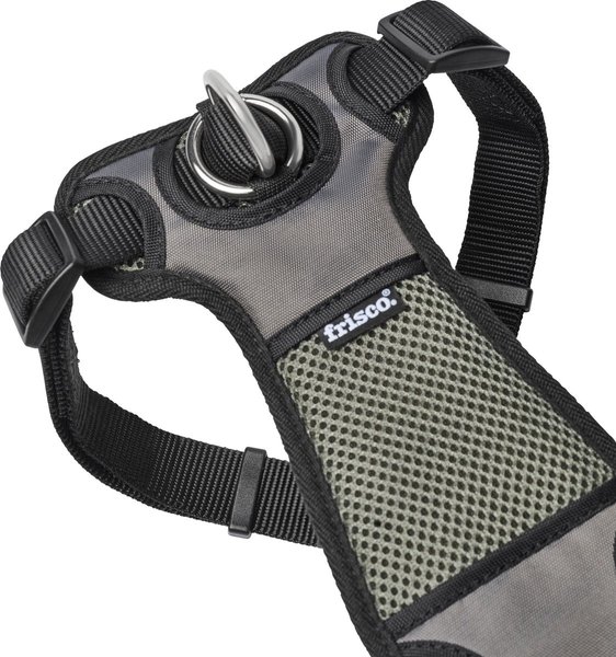 Show full view: Frisco Padded Nylon No Pull Dog Harness, Black, L- Girth 26 to 40-in slide 4 of 10