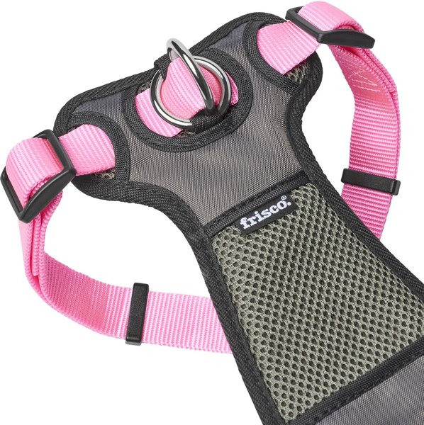 Show full view: Frisco Padded Nylon No Pull Dog Harness, Pink, L- Girth 26 to 40-in slide 4 of 10