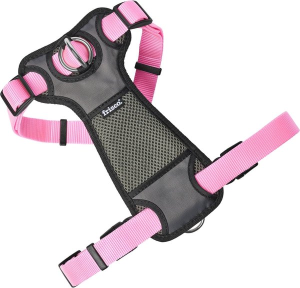 Show full view: Frisco Padded Nylon No Pull Dog Harness, Pink, L- Girth 26 to 40-in slide 3 of 10