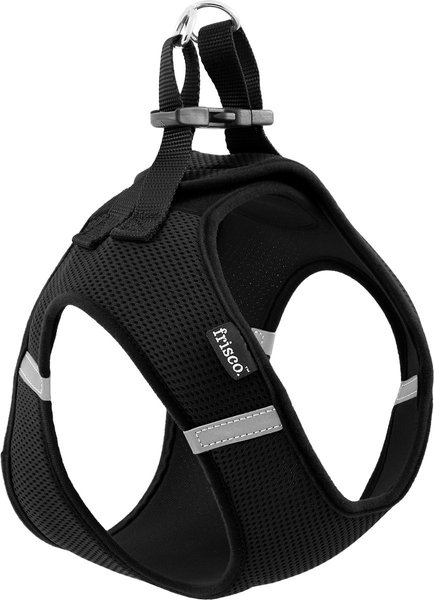 Show full view: Frisco Small Breed Soft Vest Step In Back Clip Dog Harness, Black, 21 to 23-in chest slide 5 of 8