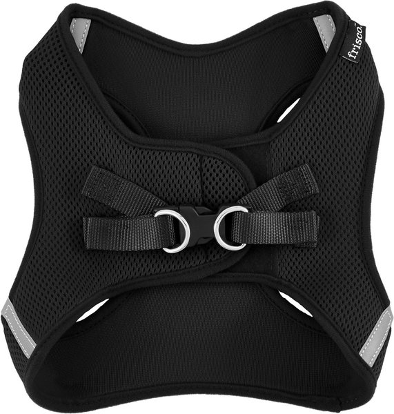Show full view: Frisco Small Breed Soft Vest Step In Back Clip Dog Harness, Black, 21 to 23-in chest slide 4 of 8