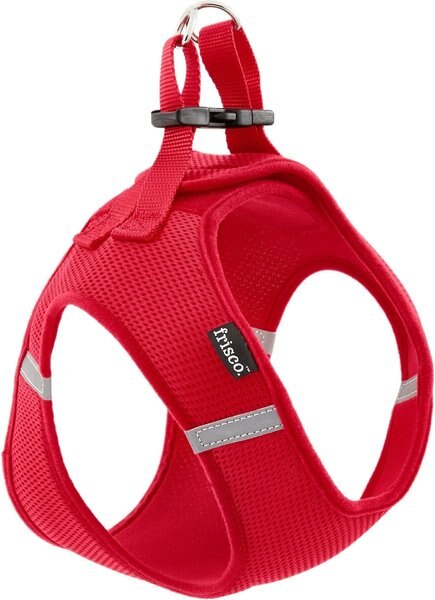 Show full view: Frisco Small Breed Soft Vest Step In Back Clip Dog Harness, Red, 21 to 23-in chest slide 5 of 8