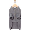 Show in main carousel: Frisco Collared Dog & Cat Sweater Cardigan, Gray, X-Small slide 5 of 9