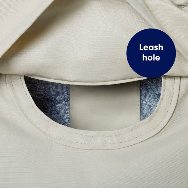 Show full view: Frisco Ultra Lightweight Dog & Cat Windbreaker with Removable Hood, Gray, Small slide 6 of 10