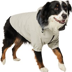 Frisco Ultra Lightweight Dog & Cat Windbreaker with Removable Hood, Gray, X-Large