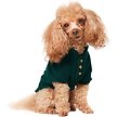 Show in main carousel: Frisco Ribbed Henley Dog & Cat T-Shirt, Green, X-Small slide 2 of 9