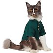 Show in main carousel: Frisco Ribbed Henley Dog & Cat T-Shirt, Green, X-Small slide 1 of 9