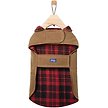 Show in main carousel: Frisco Mediumweight Waxed Canvas Dog & Cat Flannel Lined Coat, Tan, X-Small slide 5 of 10