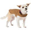 Show in main carousel: Frisco Mediumweight Waxed Canvas Dog & Cat Flannel Lined Coat, Tan, X-Small slide 2 of 10