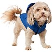 Show in main carousel: Frisco Mediumweight Quilted Dog & Cat Puffer with Removable Hood, Blue, X-Small slide 2 of 10