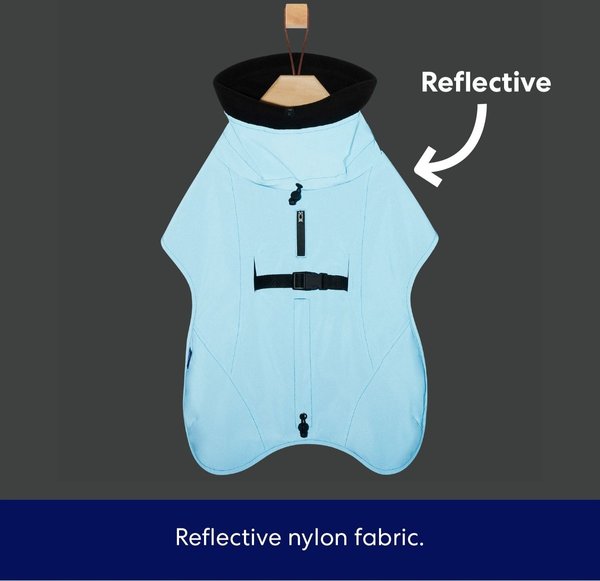 Show full view: Frisco Mediumweight High Visibility Fleece Lined Dog Coat with Snood, Large slide 5 of 9