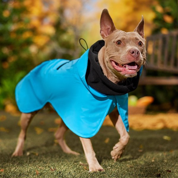 Show full view: Frisco Mediumweight High Visibility Fleece Lined Dog Coat with Snood, Large slide 7 of 9