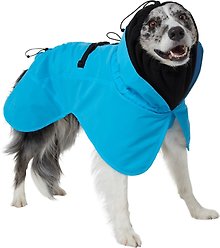 Frisco Mediumweight High Visibility Fleece Lined Dog Coat with Snood, Large