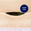 Show in main carousel: Frisco Lightweight Reversible Striped Packable Dog & Cat Puffer, Cream, Medium slide 6 of 9