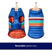 Show in main carousel: Frisco Lightweight Reversible Striped Packable Dog & Cat Puffer, Navy, XX-Large slide 4 of 8