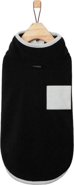 Show full view: Frisco Lightweight Polar Fleece Dog & Cat 1/4 Zip, Black, XX-Large slide 3 of 9