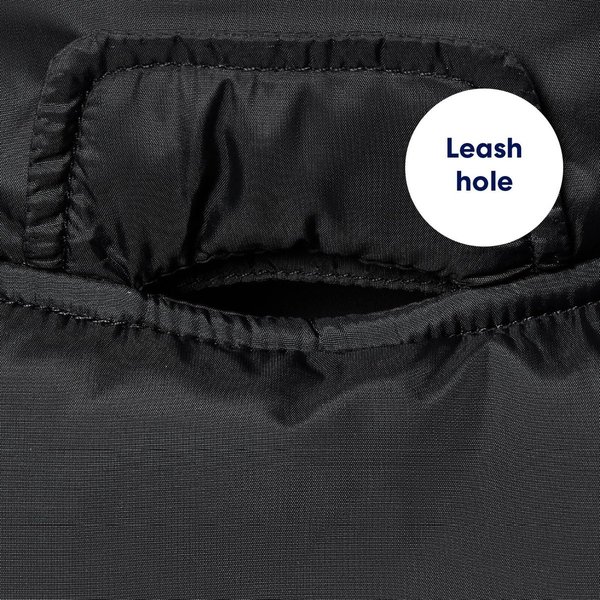 Show full view: Frisco Lightweight Basic Dog & Cat Puffer, Black, X-Large slide 5 of 9