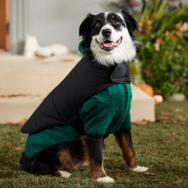 Show full view: Frisco Lightweight Basic Dog & Cat Puffer, Black, X-Large slide 7 of 9