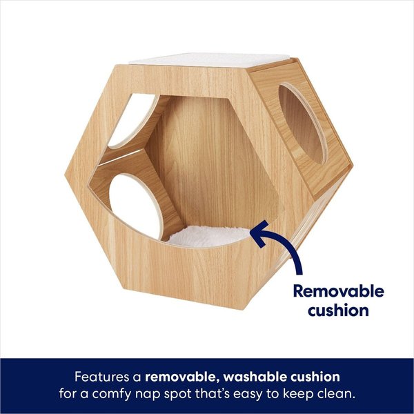 Show full view: Frisco Hexagon Wall Mounted Cat Wall Shelf slide 4 of 7