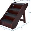 Show in main carousel: Frisco Deluxe Foldable Wooden Carpeted Cat & Dog Stairs, Brown, X-Large slide 3 of 6