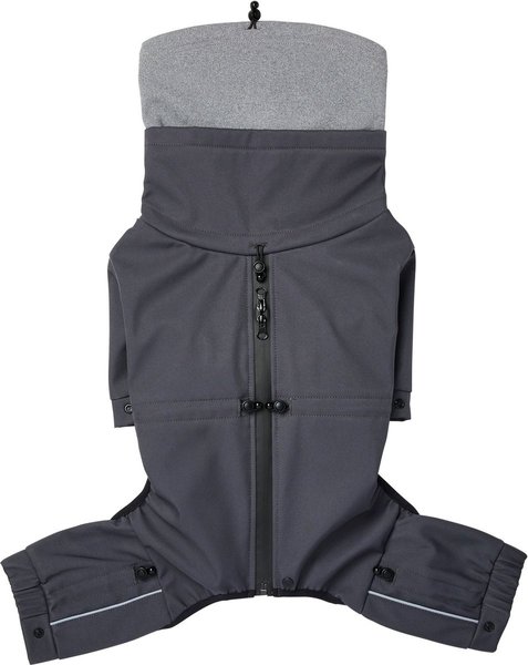 Show full view: Frisco All Weather Bonded Dog Suit with Knit Snood, Charcoal, Small slide 3 of 9