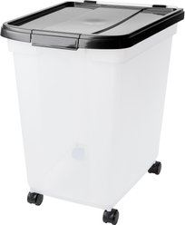 Frisco Airtight Food Storage Container, Clear/Black, 61.5-L