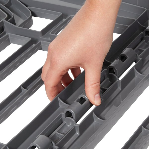 Show full view: Frisco 4-Panel Plastic Dog Exercise Playpen with Door, 24-in H, Gray slide 7 of 10