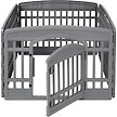 Show in main carousel: Frisco 4-Panel Plastic Dog Exercise Playpen with Door, 24-in H, Gray slide 4 of 10