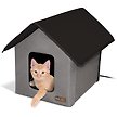 Show in main carousel: K&H Pet Products Outdoor Heated Kitty House Cat Shelter, Gray/Black slide 1 of 9