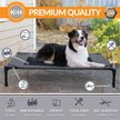 Show in main carousel: K&H Pet Products Original Steel Frame Pet Cot Elevated Dog Bed, Charcoal/Black, Large slide 3 of 10