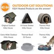 Show in main carousel: K&H Pet Products Outdoor Heated Kitty House Extra-Wide Cat Shelter, Olive/Black slide 8 of 10