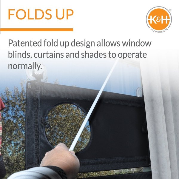 Show full view: K&H Pet Products EZ Mount Double Stack Kitty Sill Cat Window Perch, Gray slide 4 of 10