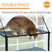 Show in main carousel: K&H Pet Products EZ Mount Double Stack Kitty Sill Cat Window Perch, Gray slide 3 of 10