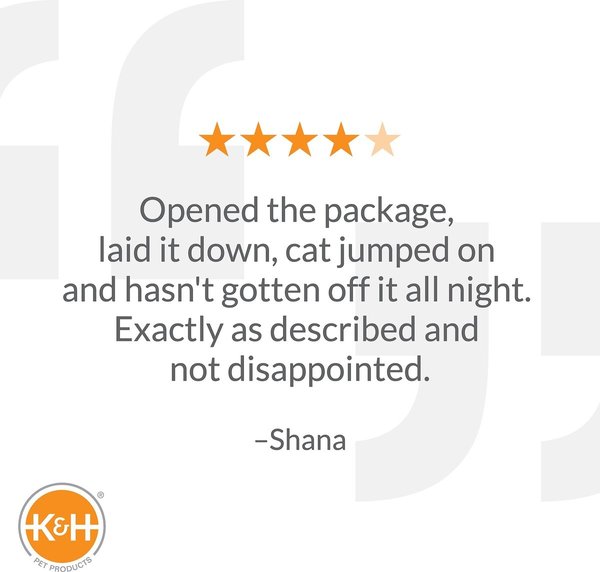 Show full view: K&H Pet Products Self-Warming Pad, Oatmeal/Chocolate slide 8 of 10