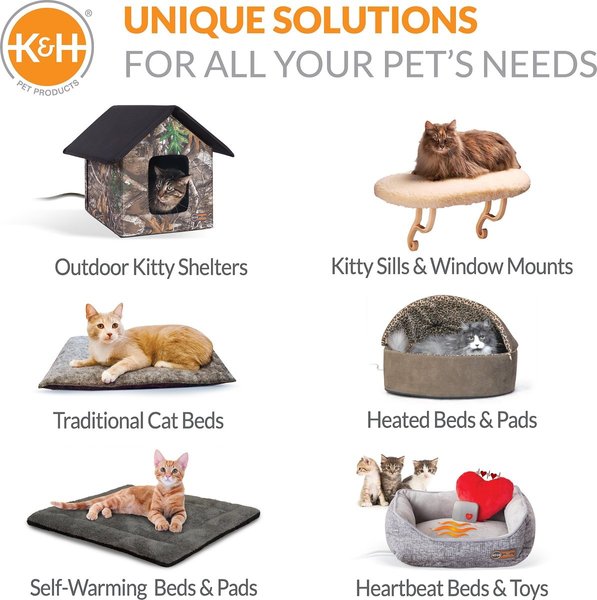 Show full view: K&H Pet Products Self-Warming Pad, Oatmeal/Chocolate slide 9 of 10