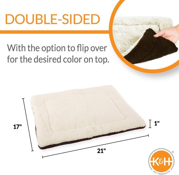 Show full view: K&H Pet Products Self-Warming Pad, Oatmeal/Chocolate slide 4 of 10